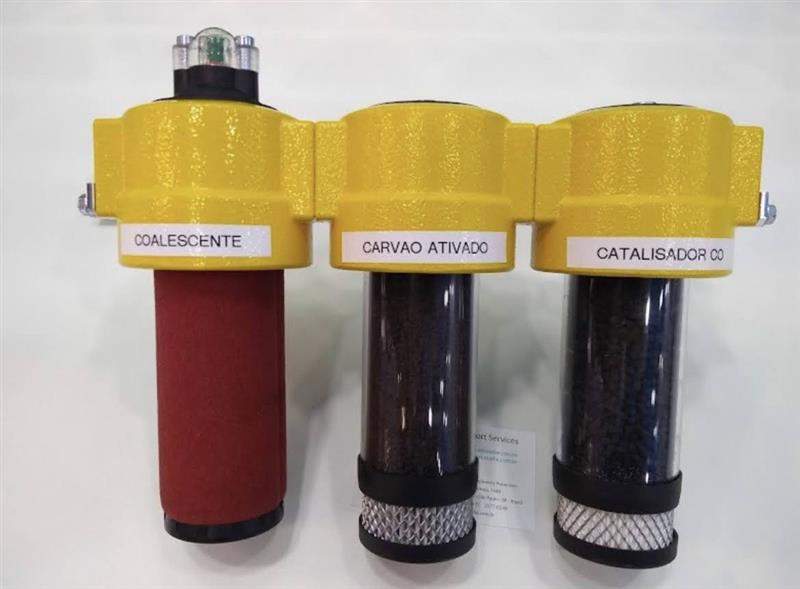 Kit de filtros hepa ar grau d breathe coalescente carvão ativado co