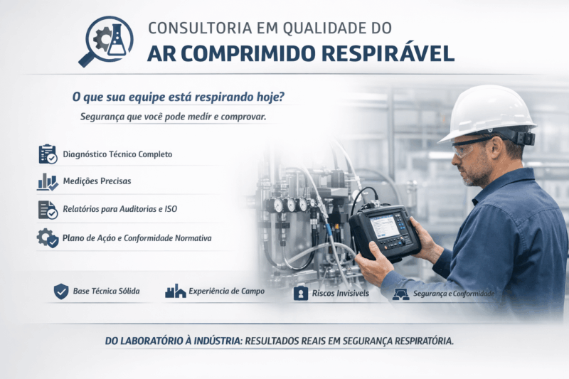 Consultoria em ar comprimido respirável breathe proteção respiratória