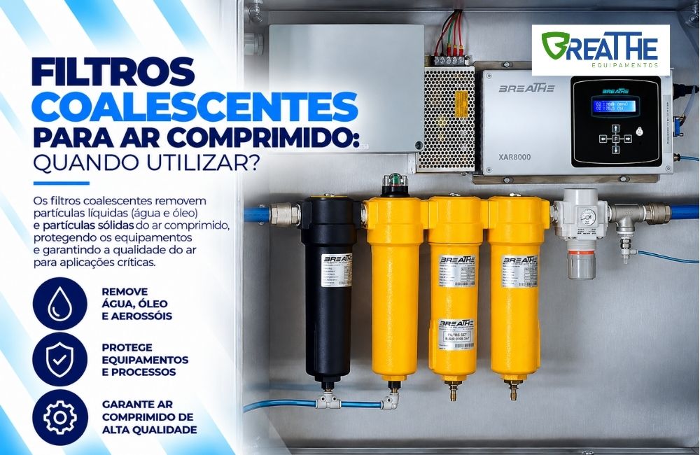 003 filtros coalescentes para ar comprimido quando utilizar