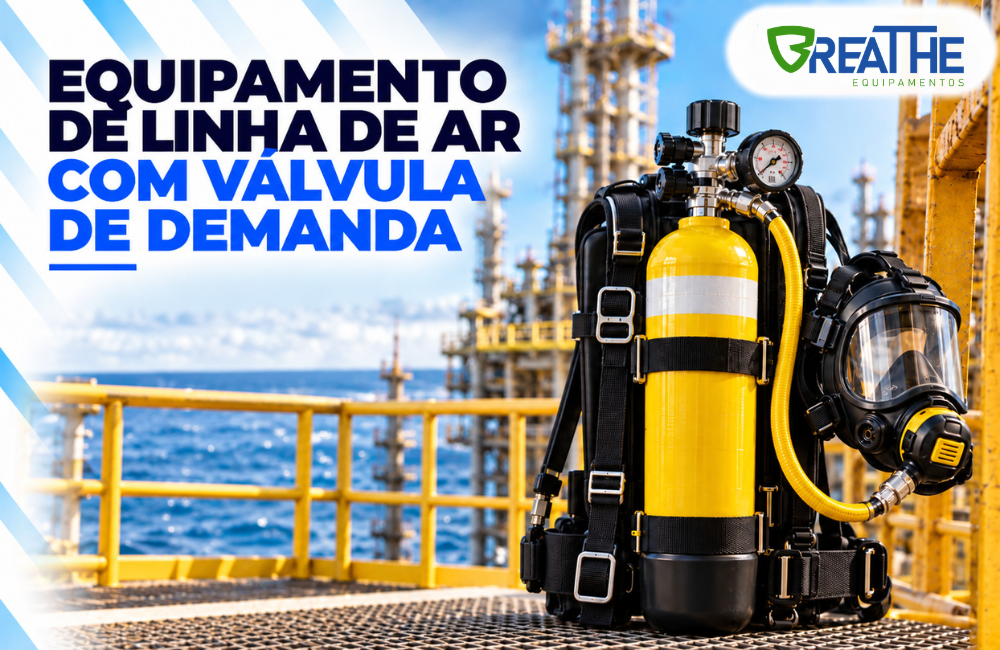 077 equipamento de linha de ar com valvula de demanda