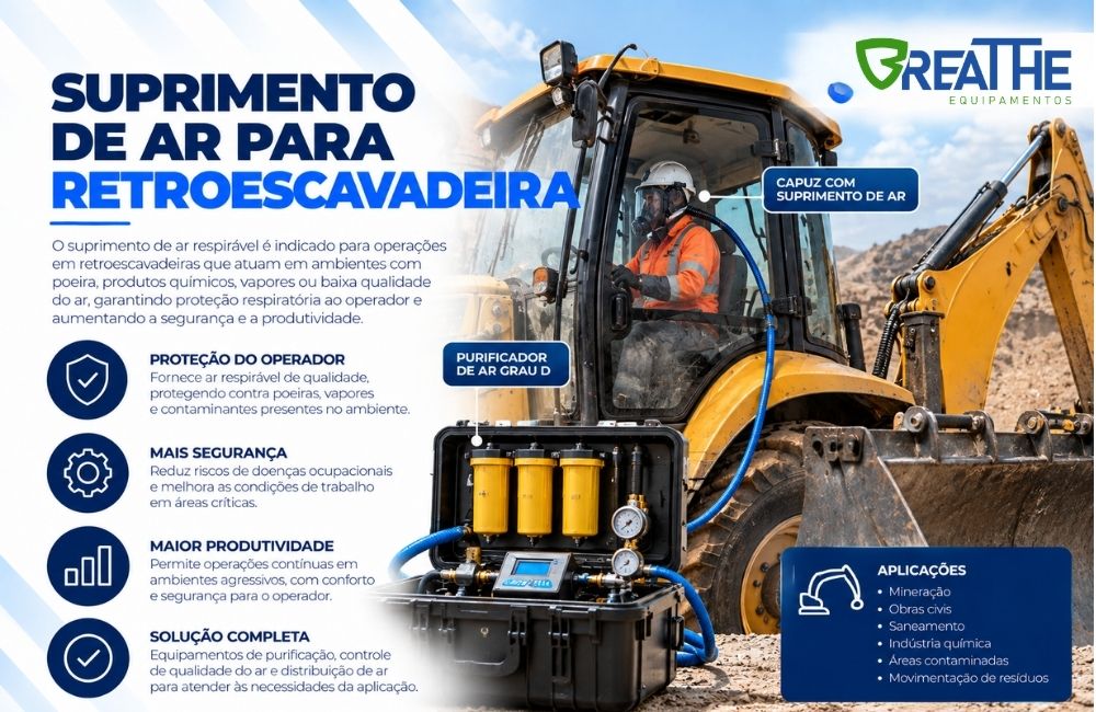 112 suprimento de ar para retroescavadeira