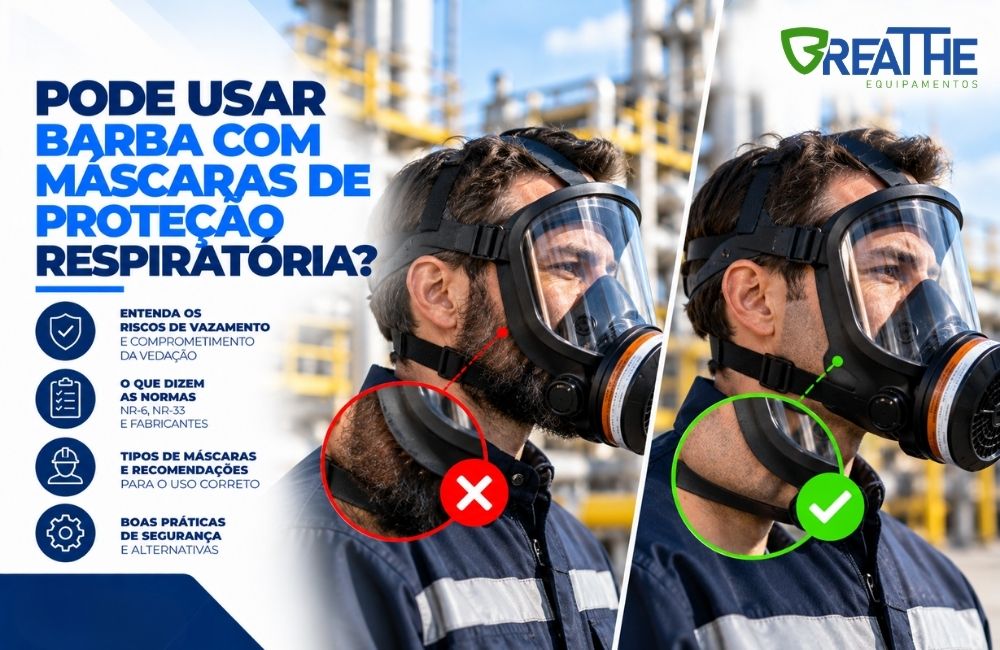 158 pode usar barba com mascaras de protecao respiratoria