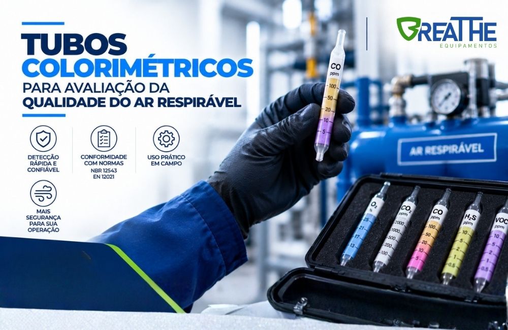 183 tubos colorimetricos para avaliacao da qualidade do ar respiravel