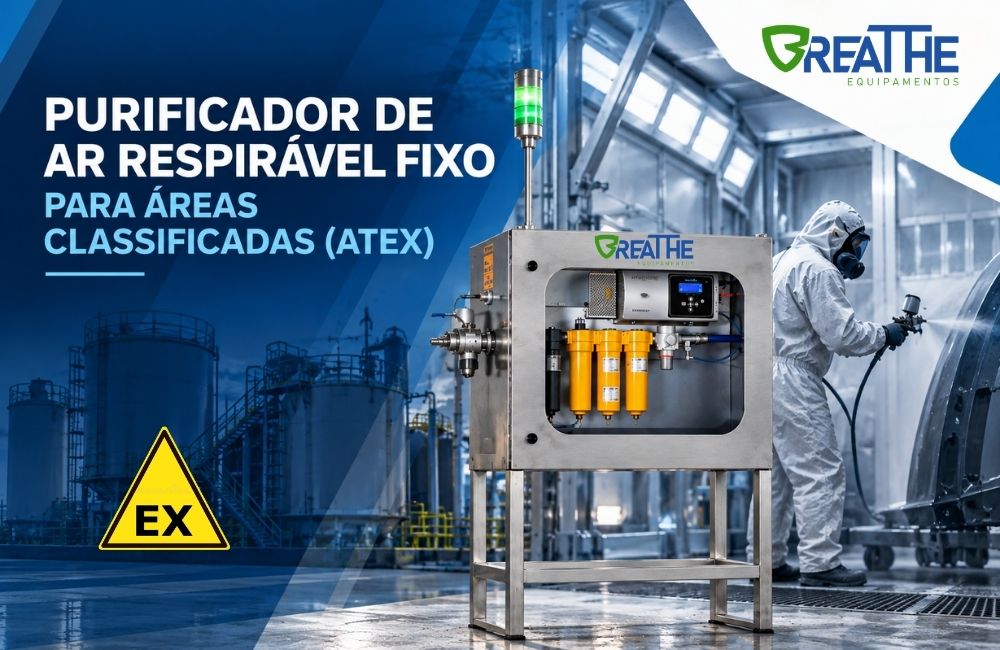 226 purificador de ar respiravel fixo para area classificada atex